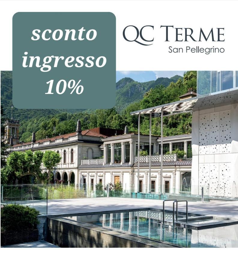 La Boheme, 2 Min Da Qc Terme, Free Parking Apartment San Pellegrino Terme Ngoại thất bức ảnh